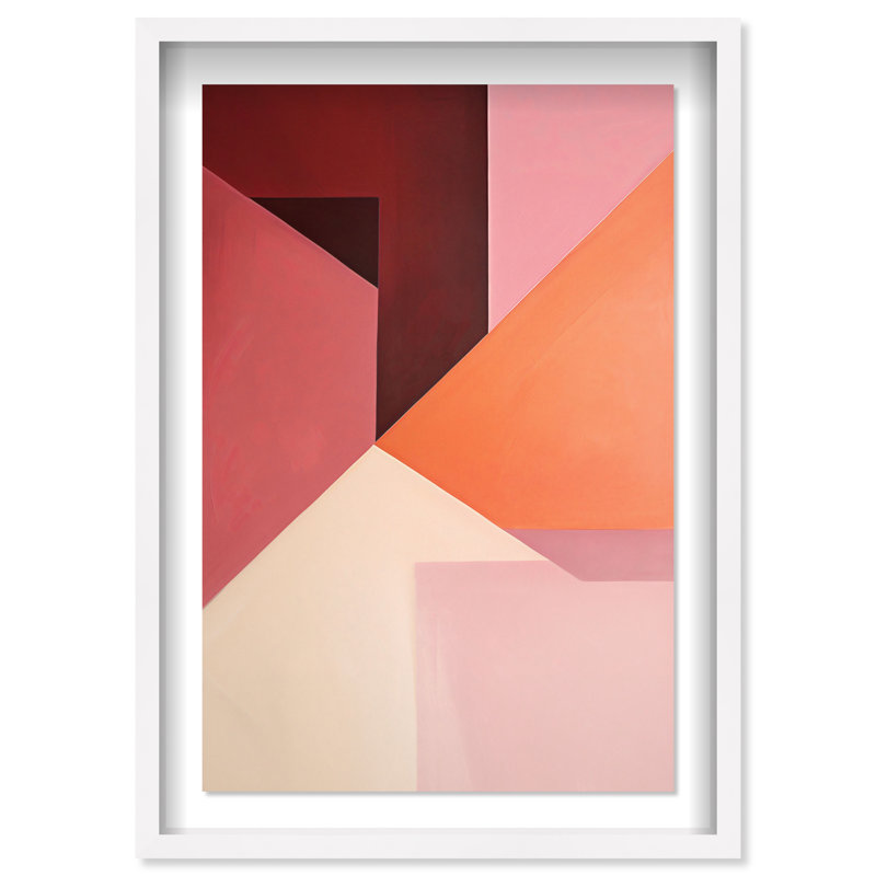 Berry Juice Shadowbox Abstract Print by Oliver Gal, Black Frame, 10 x 15, 55.5"H x 37.5"W, White Frame