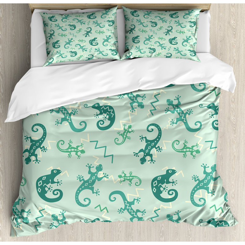 Coastal Duvet Cover, King Duvet Cover + 2 Pillow Shams