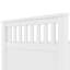 Structure de lit plateforme simple avec bibliothèques et tablettes de rangement, quatre tiroirs, blanc-1205088002