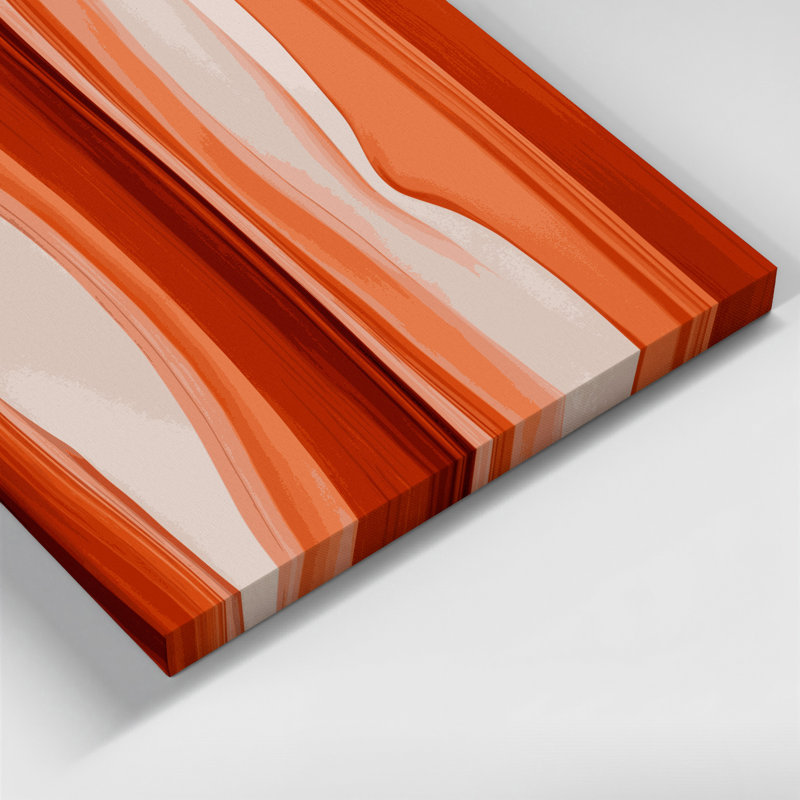Toile abstraite sur fond rouge 11, H 12 po x l 12 po