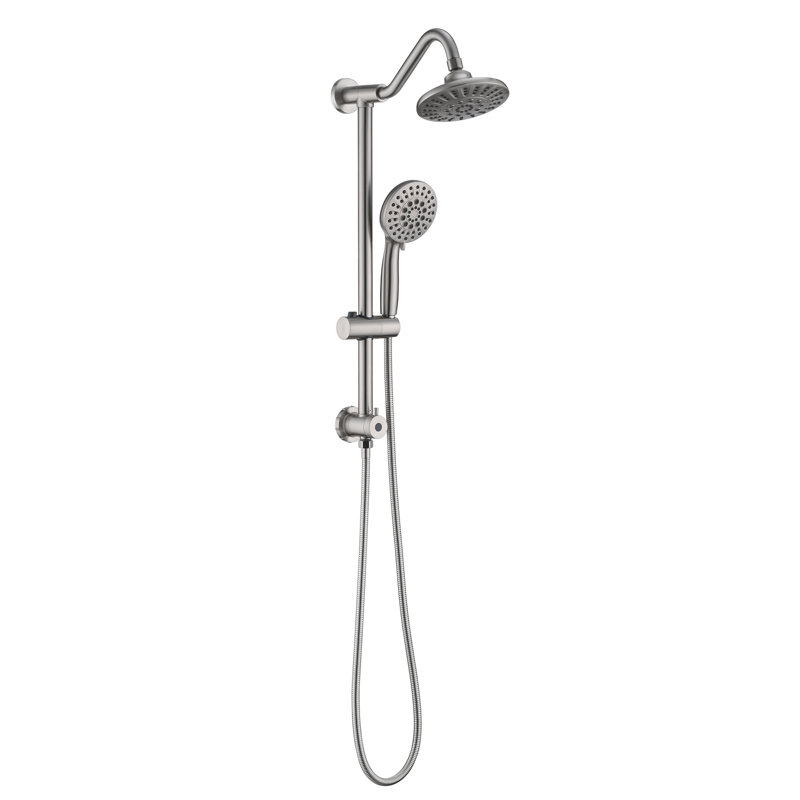 Rain Dual Shower Head, Brushed Nickel