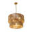 5-light Hand-Woven Rattan Drum Chandelier