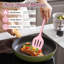 Ensemble de 14 ustensiles de cuisine en silicone, rose