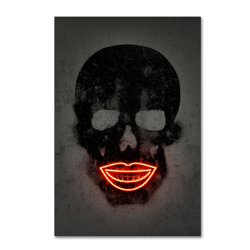 «Skull» par Magar, impression sur toile tendue, H 32 po x l 22 po