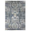 Flight Damask Area Rug in Blue/Taupe/Silver-427405289