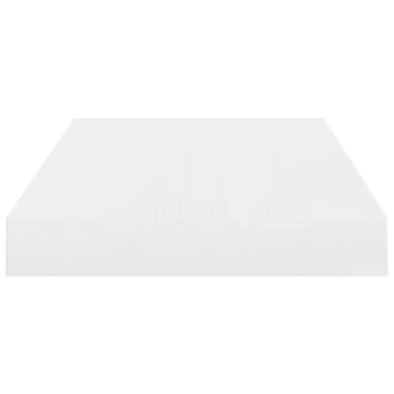 Arson 2 Piece Floating Shelf, 3.8cm H x 23cm W x 40cm D, High Gloss White