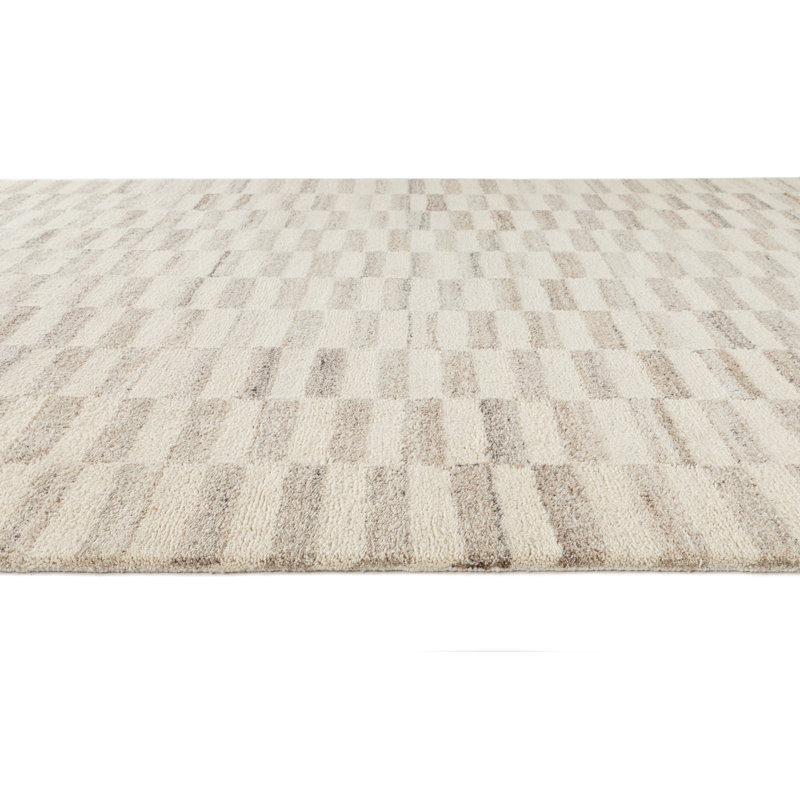 Steps Table Tufted Wool Indoor Rug, Rectangle 3' x 5'