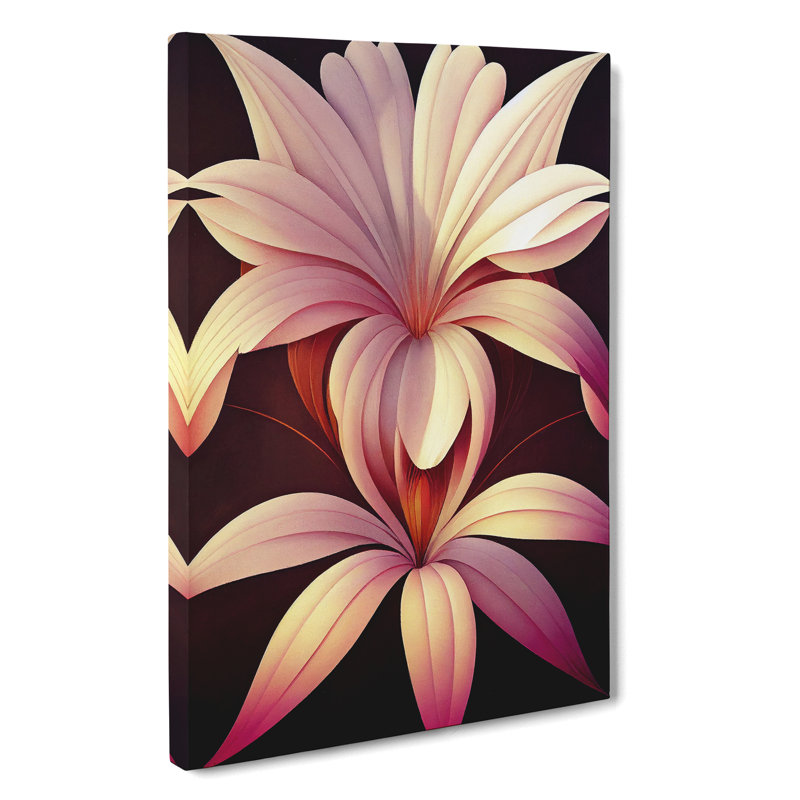 Striking Flowers - Wrapped Canvas Print, 50cm H x 35cm W x 3cm D