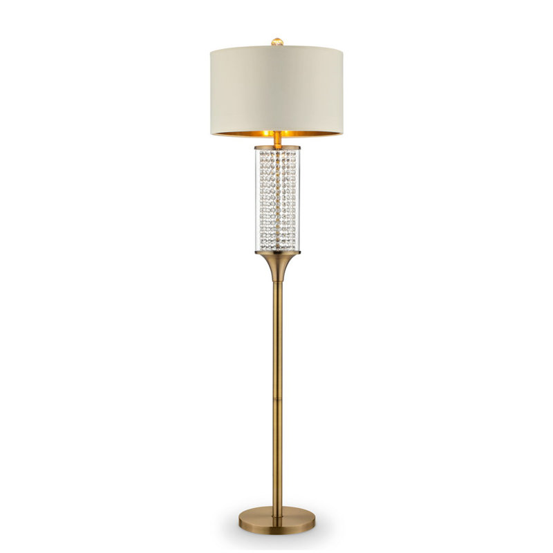 62.25-Inch Pluviam Crystal Floor Lamp