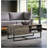 Rustic Oak & Black Finish Coffee Table