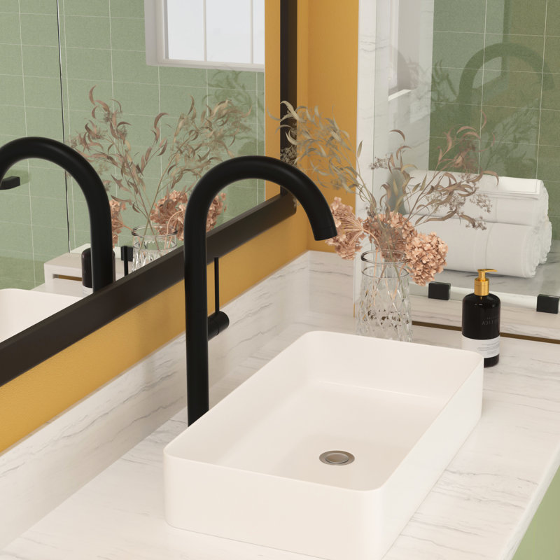 Lavabo vasque en céramique 24 po x 14 po Modern