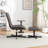 Trunnell Faux Leather Tufted Swivel Accent Chair-281922931