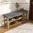 Elegant Rubberwood Frame Shoe Storage Bench-876445457