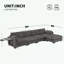 Canapé modulaire en L avec table pliante et port double-207366483