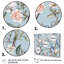 Chinoiserie avec oiseaux et pivoines - Art mural floral pour le salon-92158402-111134468