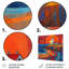 Reproduction d'art mural orange, phare côtier bleu, coucher de soleil I-719134928-719134932