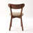 Solid Oak Upholstered Dining Chair with Removable Cover - Set of 4