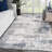 Kailianna Abstract Blue/Gray/White Area Rug-1011070148