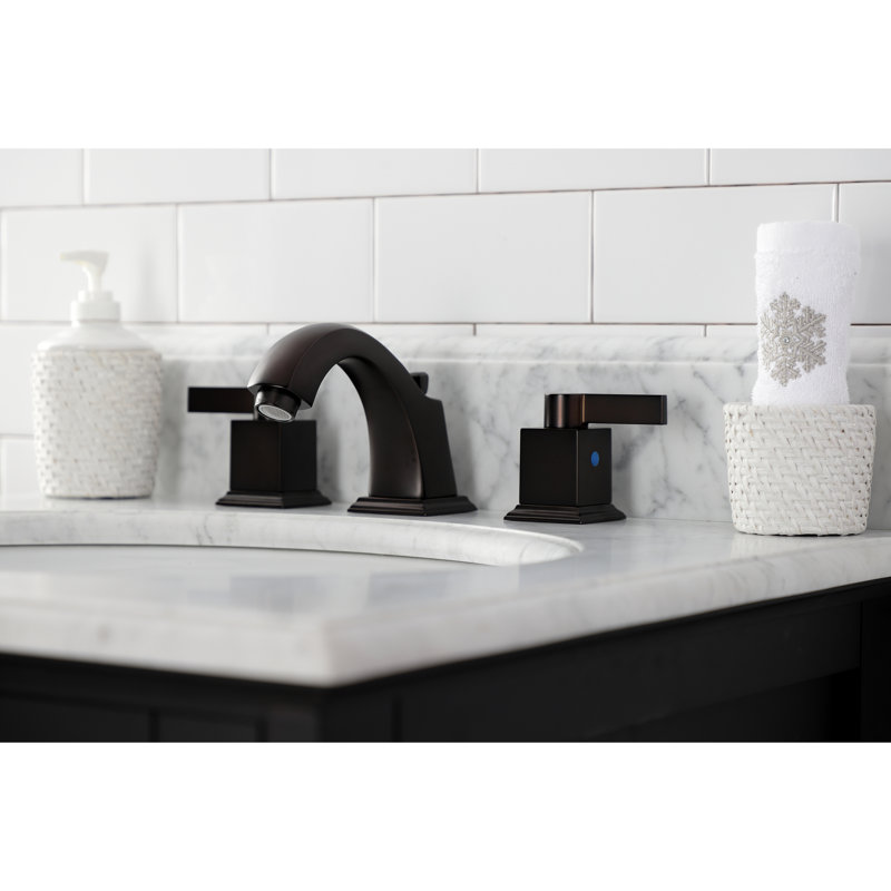 Meridian Widespread Bathroom Faucet with Drain Assembly, Oil Rubbed Bronze