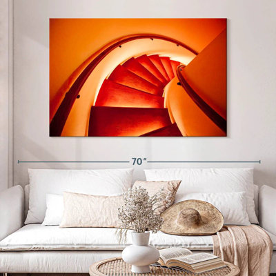 Luminous Spiral Staircase