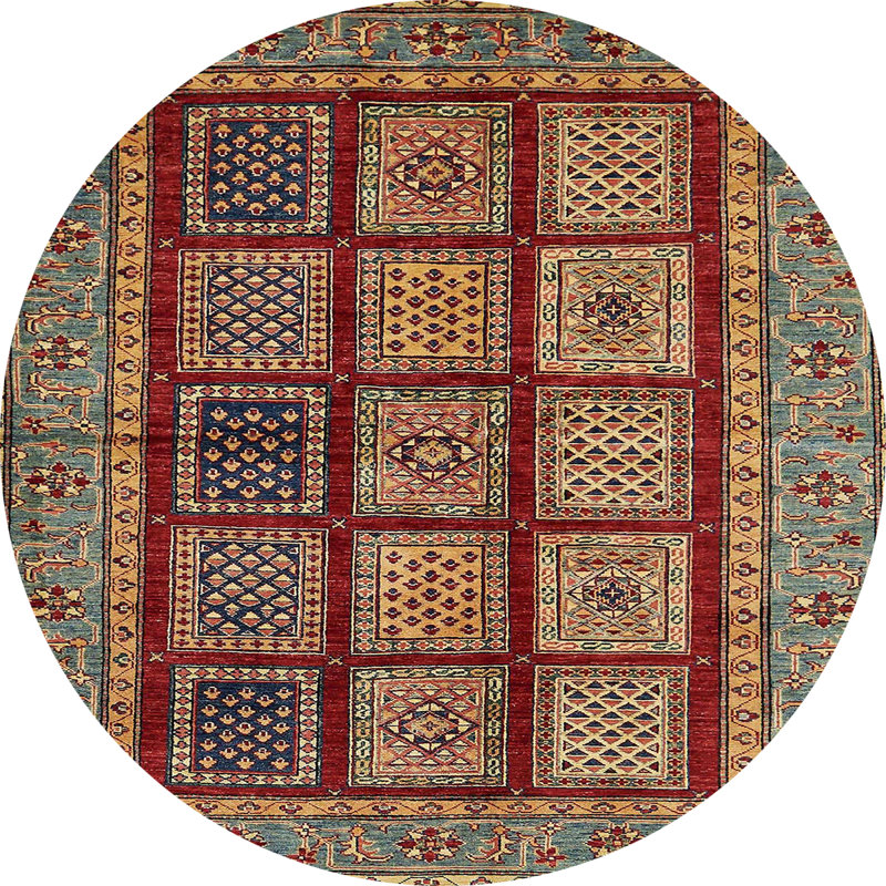Tapis abstrait moderne 619, Rond 5 pi