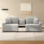 Canapé modulaire rembourré 95,7 po avec accoudoirs de rangement et console centrale pour salon Modern-903737642