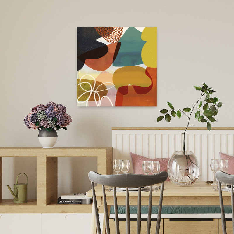 Variété VI, art contemporain moderne abstrait, H 18 po x l 18 po