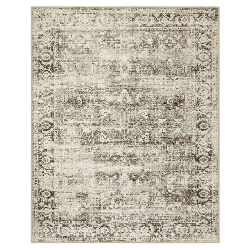 Kiner Vintage Machine Washable Area RugsPerfect for Living Room, Dining Room, Bedroom, Rectangle 8' x 10'