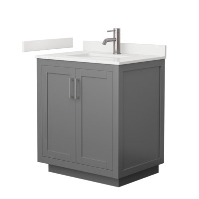 Miranda 30" Freestanding Single Bathroom Vanity with Quartz Top