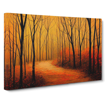 Gorgeous Autumn Forest - Wrapped Canvas
