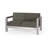 Luxurious Outdoor Loveseat With Durable Aluminum Frame And Deep Seating For Comfortable Patio Relaxation