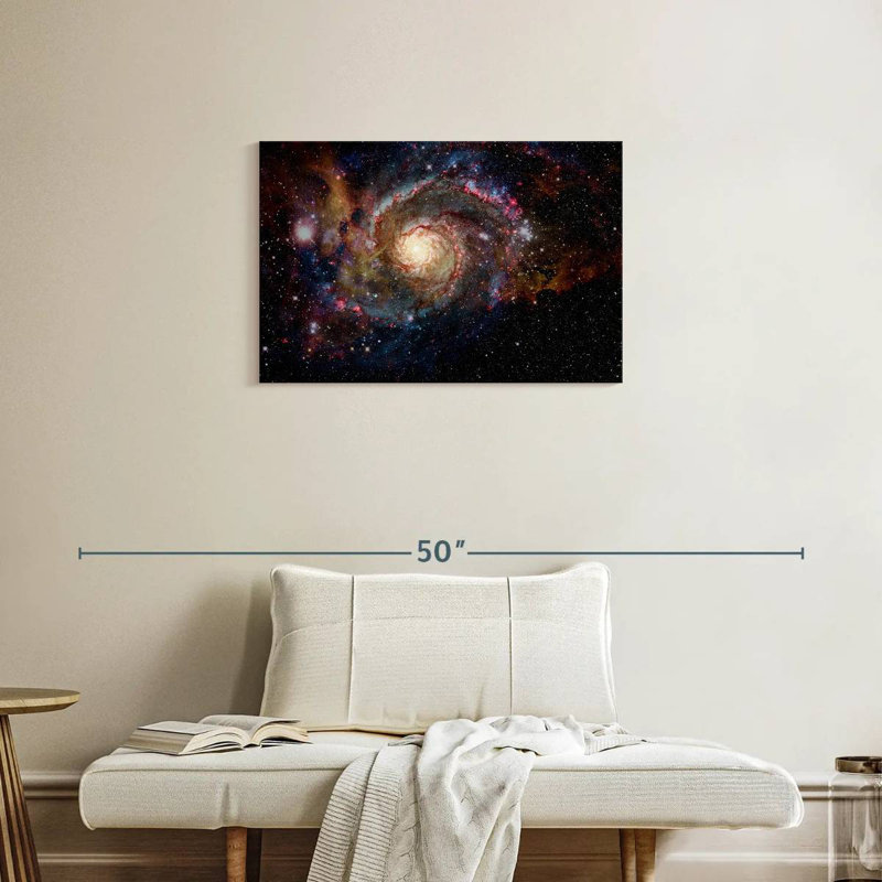 Oberle, galaxie spirale fascinante, H 20 po x l 30 po