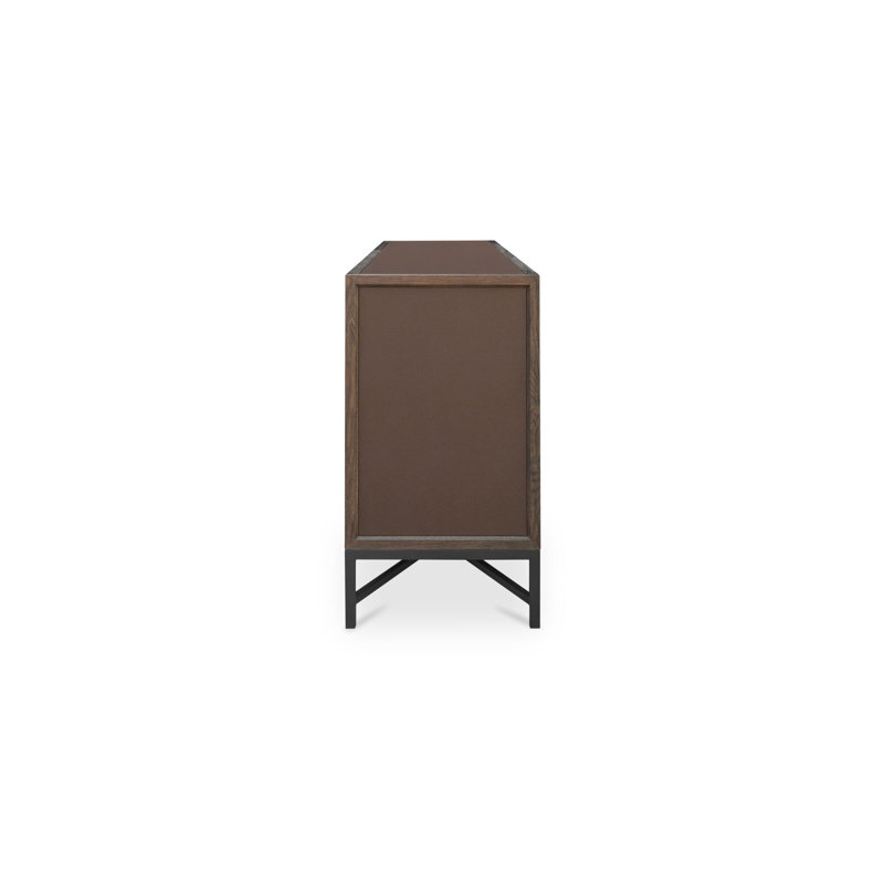 Meera 76" Wide Wood Sideboard, Brown
