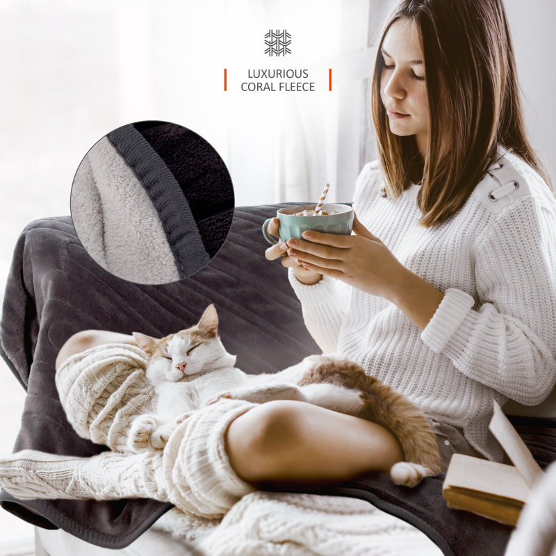 Warmer Luxury Heated Throw Blanket, 120 x 160cm
