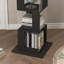 Bibliothèque pivotante 360 ° à 6 niveaux avec base anti-basculement, bibliothèque sur pied et tablette moderne pour le salon, le bureau à domicile et la chambre à coucher