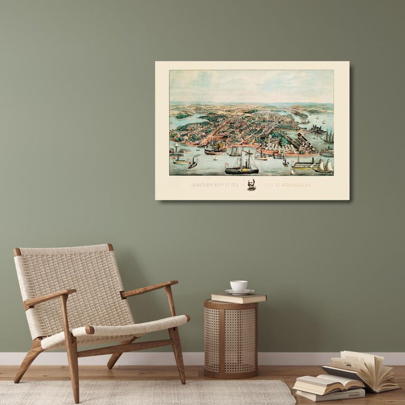 Art sur toile tendue Red Barrel Studio® Magnus Gallery: Annapolis Maryland, Magnus, H 28 po x l 38 po