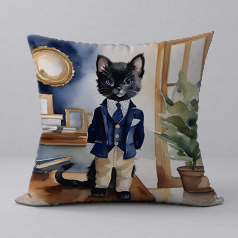 Polyester Throw Square Pillow Cover & Insert