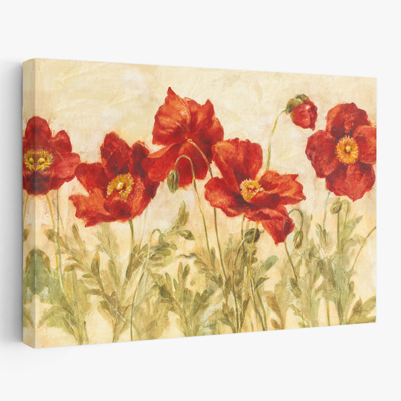 Fleurs florales - Coquelicots, H 40 po x l 60 po
