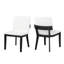 Ensemble de 2 chaises de salle à manger rembourrées modernes en cuir synthétique pour tout espace de vie-1334348972