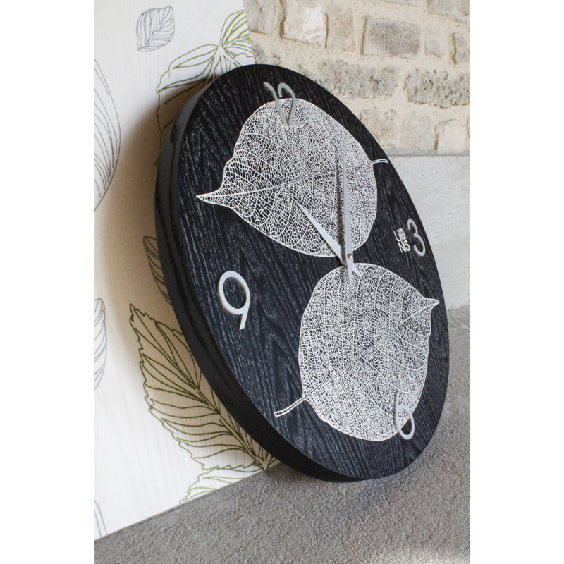 Dolcevita Wall Clock, 50cm H x 50cm W x 3cm D, White/Black