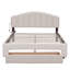 Grand lit plateforme tapissier Teddy-1868856152