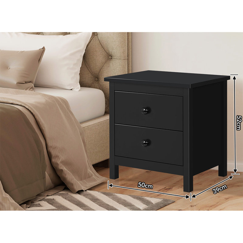 Ouitchambo 50cm W Manufactured Wood Bedside Table