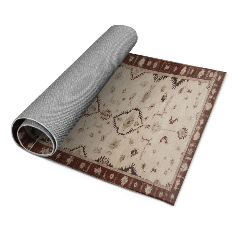 Tapis d'intérieur et d'extérieur surteint beige, Rectangulaire 2 pi x 3 pi