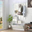 Armoire à combinaison avec armoire à chaussures + étagère suspendue + miroir