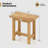 20'' Teak Shower Bench Waterproof Shower Stool for Shaving Legs Indoor & Outdoor