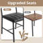 Table de salle à manger pour 4 personnes, table de cuisine avec banc rembourré et 2 chaises, table de cuisine et chaises pour espace, appartement, rustique