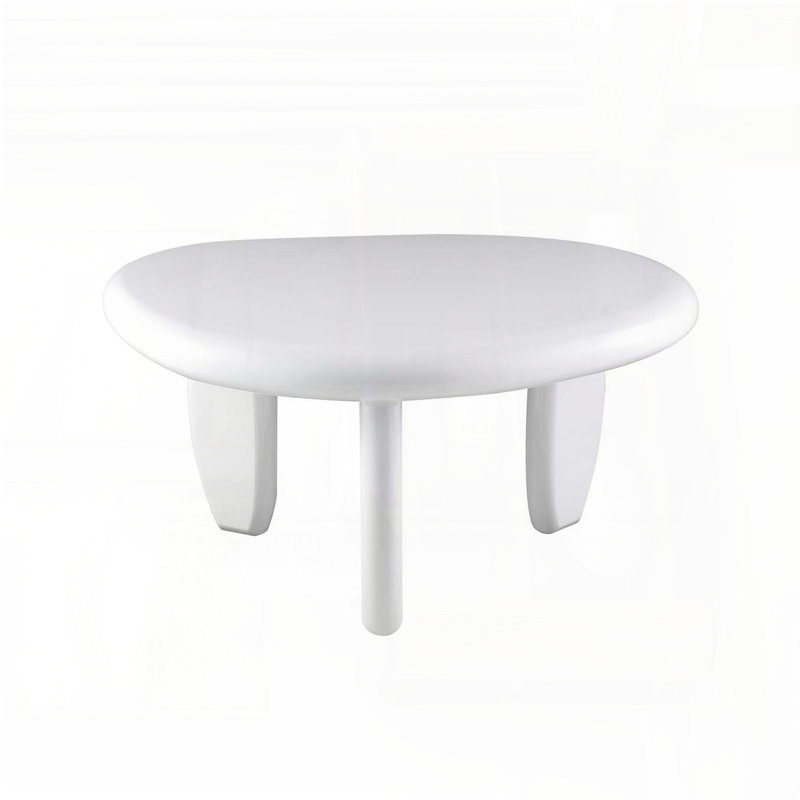Table de bout blanche ultrabrillante