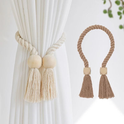 Embrasse de rideaux en bois Rustic