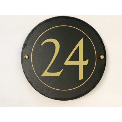 Easingwold 24cm H Stone House Number