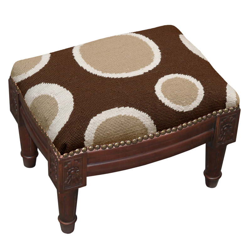 Upholstered Ottoman, Brown